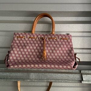 Dooney & Bourke monogram purple shoulder bag